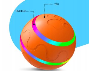 PIŁKA dla PSA LED USB Pilot Interaktywna RUCHOMA 12