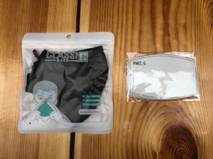 KOMPLET GRANATOWA Maska+ 3x FILTR PM 2.5 6