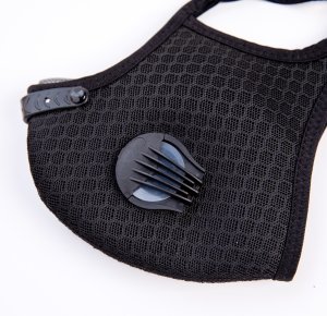 KOMPLET Maska CZERWONA SPORTOWA + 3x FILTR PM 2.5 6