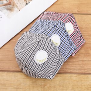 KOMPLET Maska KRATKA + 3x FILTR HEPA PM 2.5 WĘGIEL 5