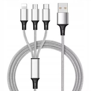 Kabel USB ITIMPORT KABEL ŁADOWARKA 3w1 MICRO TYP-C do IPHONE USB-C 5A 2