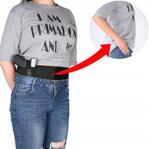 ITIMPORT Kabura PAS do 110cm na BROŃ PISTOLET Uniwersalny i MAGAZYNEK Mocny RZEP 12