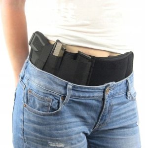 ITIMPORT Kabura PAS do 110cm na BROŃ PISTOLET Uniwersalny i MAGAZYNEK Mocny RZEP 13