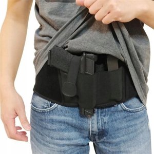 ITIMPORT Kabura PAS do 110cm na BROŃ PISTOLET Uniwersalny i MAGAZYNEK Mocny RZEP 14