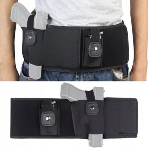 ITIMPORT Kabura PAS do 110cm na BROŃ PISTOLET Uniwersalny i MAGAZYNEK Mocny RZEP 2