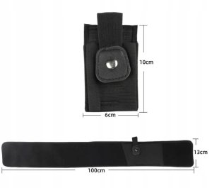 ITIMPORT Kabura PAS do 110cm na BROŃ PISTOLET Uniwersalny i MAGAZYNEK Mocny RZEP 4