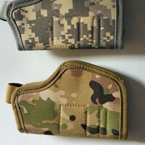 Kabura PISTOLET ASG UNIWERSALNA Zewnetrzno-Wewnętrzna Glock 9mm 38 357 CAMO 7