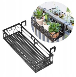 DONICA Balkonowa METALOWA STELAŻ Czarny MAT 60cm 1