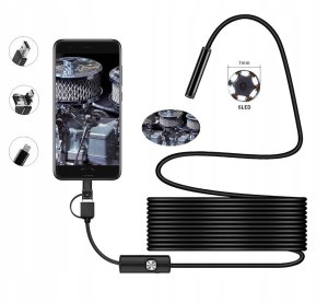 ITIMPORT KAMERA ENDOSKOPOWA 6xLED Inspekcyjna ANDROID PC 5m 13