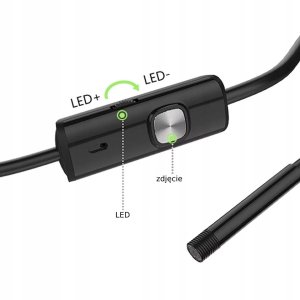 ITIMPORT KAMERA ENDOSKOPOWA 6xLED Inspekcyjna ANDROID PC 5m 5