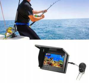 KAMERA PODWODNA Sonda WĘDKARSKA RYBACKA NURKÓW Poszukiwawcza IPS 4.3" 20m 11