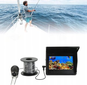 KAMERA PODWODNA Sonda WĘDKARSKA RYBACKA NURKÓW Poszukiwawcza IPS 4.3" 20m 14