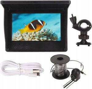 KAMERA PODWODNA Sonda WĘDKARSKA RYBACKA NURKÓW Poszukiwawcza IPS 4.3" 20m 9