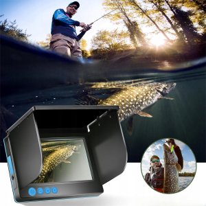 KAMERA PODWODNA Sonda WĘDKARSKA RYBACKA NURKÓW Poszukiwawcza IPS 4.3" 20m 10