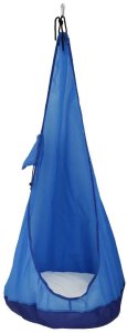 KOKON Huśtawka OGRODOWA DOMOWA dla DZIECI FOTEL WISZĄCY Siedzisko Niebieski 2
