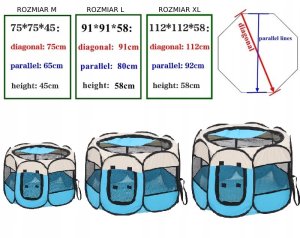 ITIMPORT KOJEC LEGOWISKO KENNEL DLA PSA KOTA 75cm rozmiar M 12