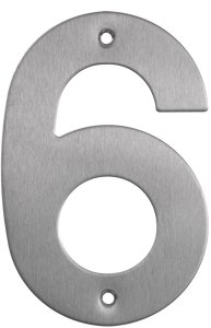 HOUSE NUMBER STAINLESS STEEL SS-6 145MM 1