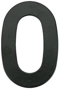 HOUSE NUMBER 0 MB-0 145MM BLACK 1
