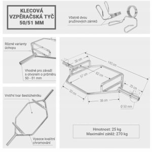 Trap bar gryf do przysiadów martwego ciągu 143 cm 9