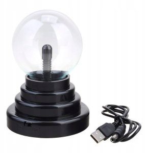Lampka PLAZMOWA MAGICZNA KULA Reaguje na DOTYK BIURKO dla DZIECI SZKLANA 7