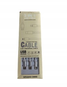 Kabel USB ITIMPORT USB-A - USB-C + microUSB + Lightning 1.2 m Biały 7