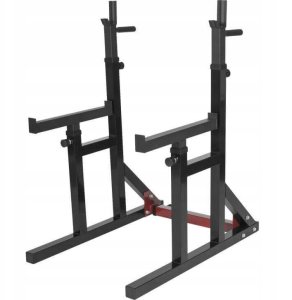 Stojak na sztangę do ćwiczeń + uchwyty do dipów udźwig 300 kg 4