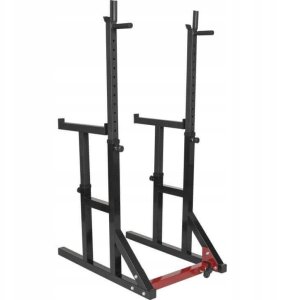 Stojak na sztangę do ćwiczeń + uchwyty do dipów udźwig 300 kg 10