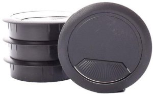 GROMMET FURN CABLE D60/S29 BLACK 2PCE HH 1