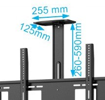 Stojak na Monitor Interaktywny lub Telewizor 60-120 cali 120kg KART-721 10