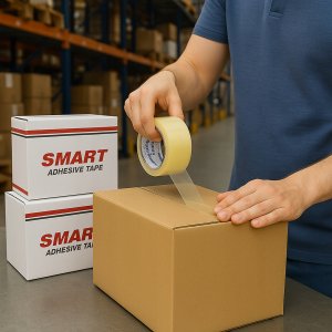 3PAK Taśma Pakowa Przezroczysta Bezbarwna Akrylowa 48mm/50y SMART Zestaw 2