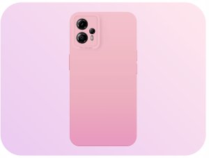 Etui do Motorola Moto G13 / G23 (Osłona Kamery, Różowe, Plecki)   Szkło 9H 2