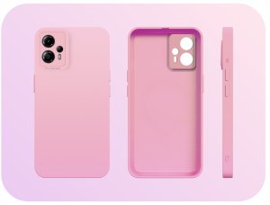 Etui do Motorola Moto G13 / G23 (Osłona Kamery, Różowe, Plecki)   Szkło 9H 4