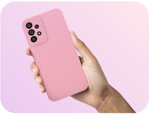Etui do Samsung Galaxy A53 5G (Osłona Kamery, Różowe, Ochronne)   Szkło 9H 5