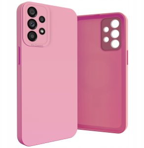 Etui do Samsung Galaxy A53 5G (Osłona Kamery, Różowe, Ochronne)   Szkło 9H 6