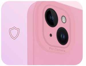 Etui do Apple iPhone 14 (Do Magsafe, Osłona Kamery, Różowe, Case)   Szkło 3