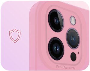 Etui do Apple iPhone 16 Pro Max (Do Magsafe, Osłona Kamery, Różowe)   Szkło 3