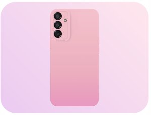 Hello Case Etui do Samsung Galaxy M15 (Osłona Kamery, Różowe, Ochronne, Case)   Szkło 2
