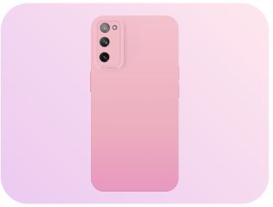 Etui do Samsung Galaxy S20 FE (Osłona Kamery, Różowe, Ochronne)   Szkło 9H 2