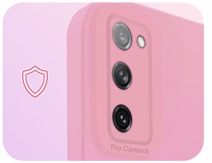 Etui do Samsung Galaxy S20 FE (Osłona Kamery, Różowe, Ochronne)   Szkło 9H 3