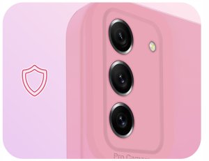 Etui do Samsung Galaxy S21 FE (Osłona Kamery, Różowe, Ochronne)   Szkło 9H 3