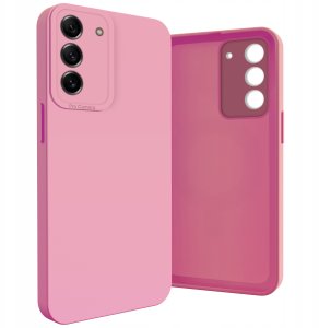 Etui do Samsung Galaxy S21 FE (Osłona Kamery, Różowe, Ochronne)   Szkło 9H 6