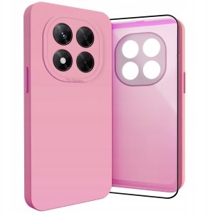 Etui do Xiaomi Redmi Note 14 Pro 5G (Osłona Kamery, Różowe, Plecki)   Szkło 1