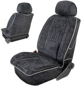 Mata pokrowiec samochodowy ergonomiczny XL welur Czarny 1