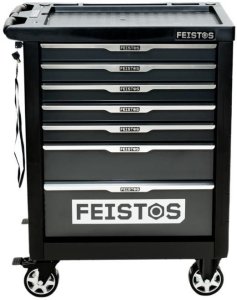 FEISTOS Mento 1 Wózek warsztatowy wyposażony w 158 części Czarny Wymiary: 47x77x96 cm 1