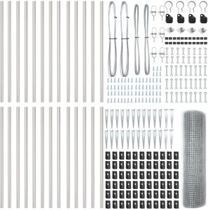 vidaXL Ogrodzenie spawane  z 13 pali z ostrzami 0.6x50 m Ocynkowana stal 5