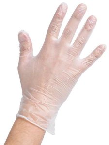 VINYL GLOVES POWDER FREE M 100PS 1