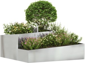 vidaXL Donice i Pojemniki Ocynkowane Metal ocynkowany Średnie do dużych 3