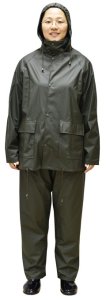 PU RAIN SET WS2U00G SIZE XXL OLIVE GREEN 1
