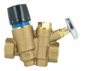 Termostatyczny zawór równoważący ATB 200 z funkcją przegrzewu do cyrkulacji c.w.u., DN15, 40÷60°C, kv 1,7 m3/hA 2