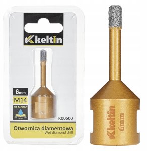 Otwornica diamentowa do gresu 6mm M14 (100) 1